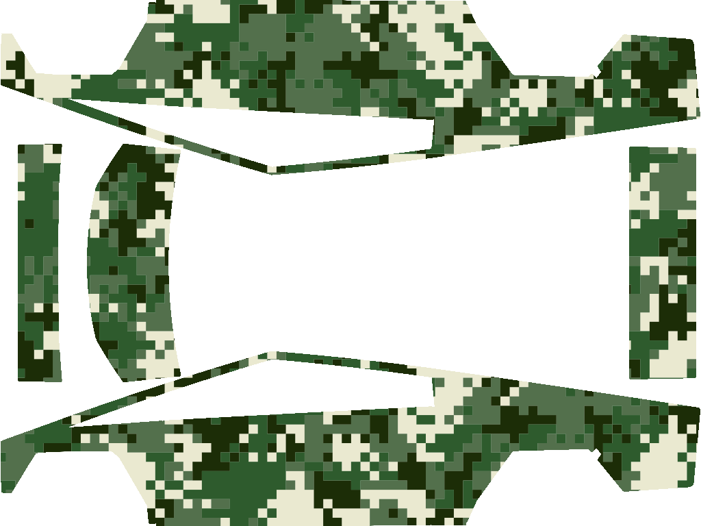 Digital Camo Green Tesla Cybertruck wrap design texture pattern