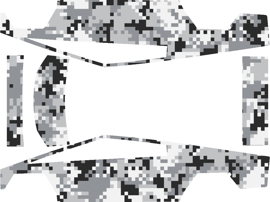 Digital Camo Snow Tesla Cybertruck wrap design texture pattern