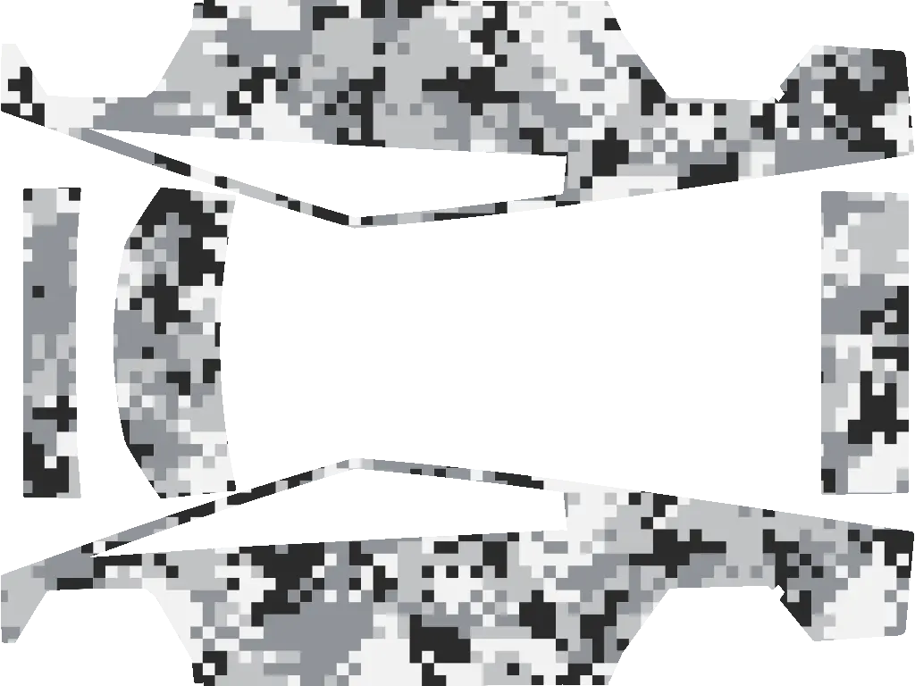 Digital Camo Snow Tesla Cybertruck wrap design texture pattern