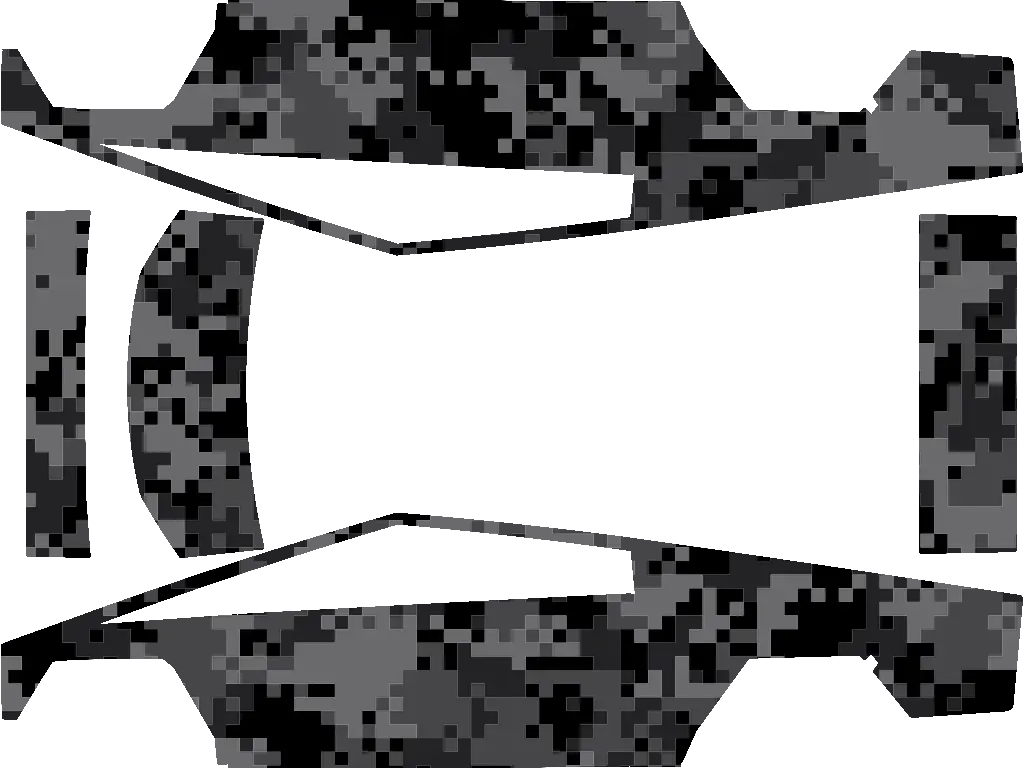 Pixel Predator Tesla Cybertruck wrap design texture pattern