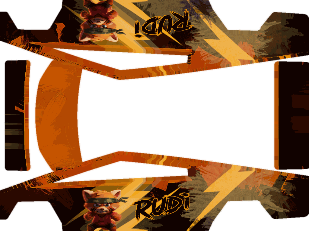 Rudi Tesla Cybertruck wrap design texture pattern