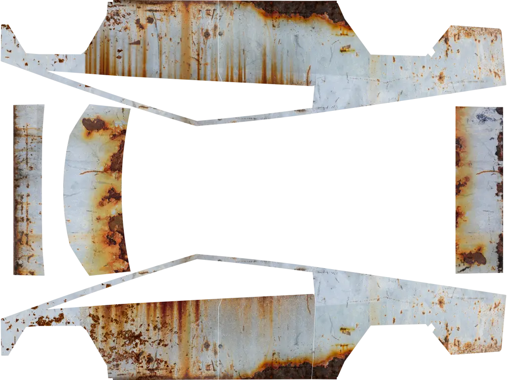 Corrosion Bloom Tesla Cybertruck wrap design texture pattern