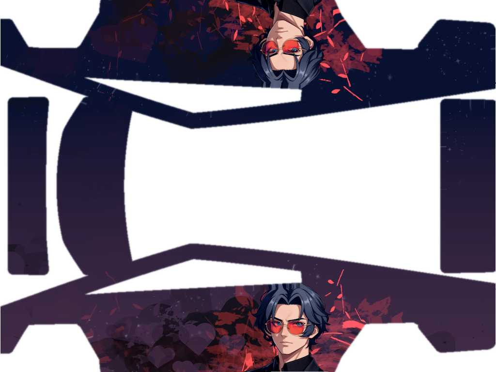 Valentine Tesla Cybertruck wrap design texture pattern