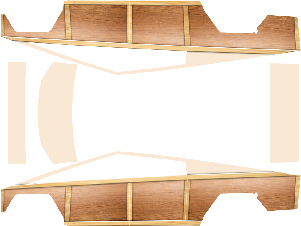 Woody Tesla Cybertruck wrap design texture pattern