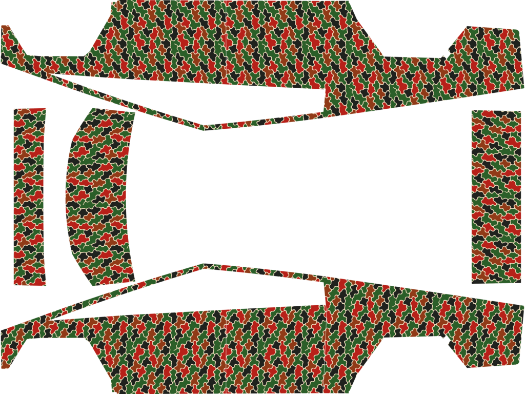 Xmas Camo Tesla Cybertruck wrap design texture pattern