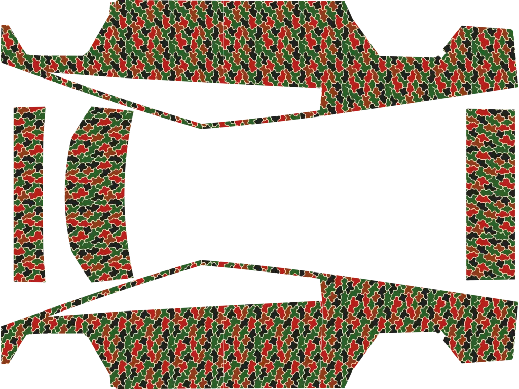 Xmas Camo Tesla Cybertruck wrap design texture pattern