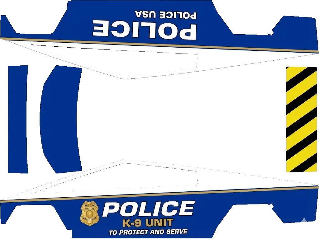 police Tesla Cybertruck wrap design texture pattern