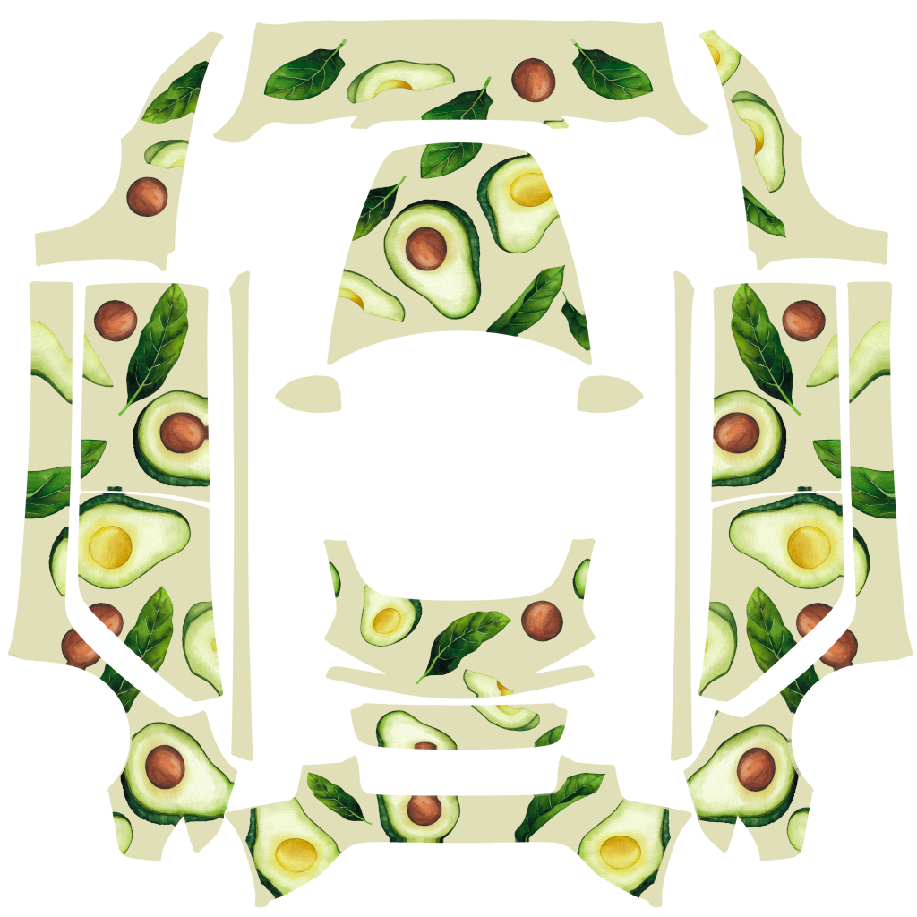 Avocado Green Tesla Model 3 焕新版 wrap design texture pattern