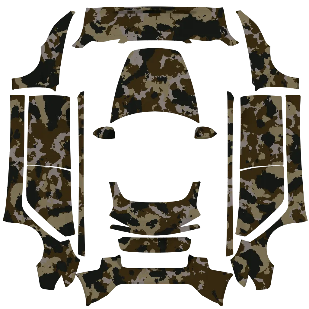 Disruptor Tesla Model 3 Highland wrap design texture pattern