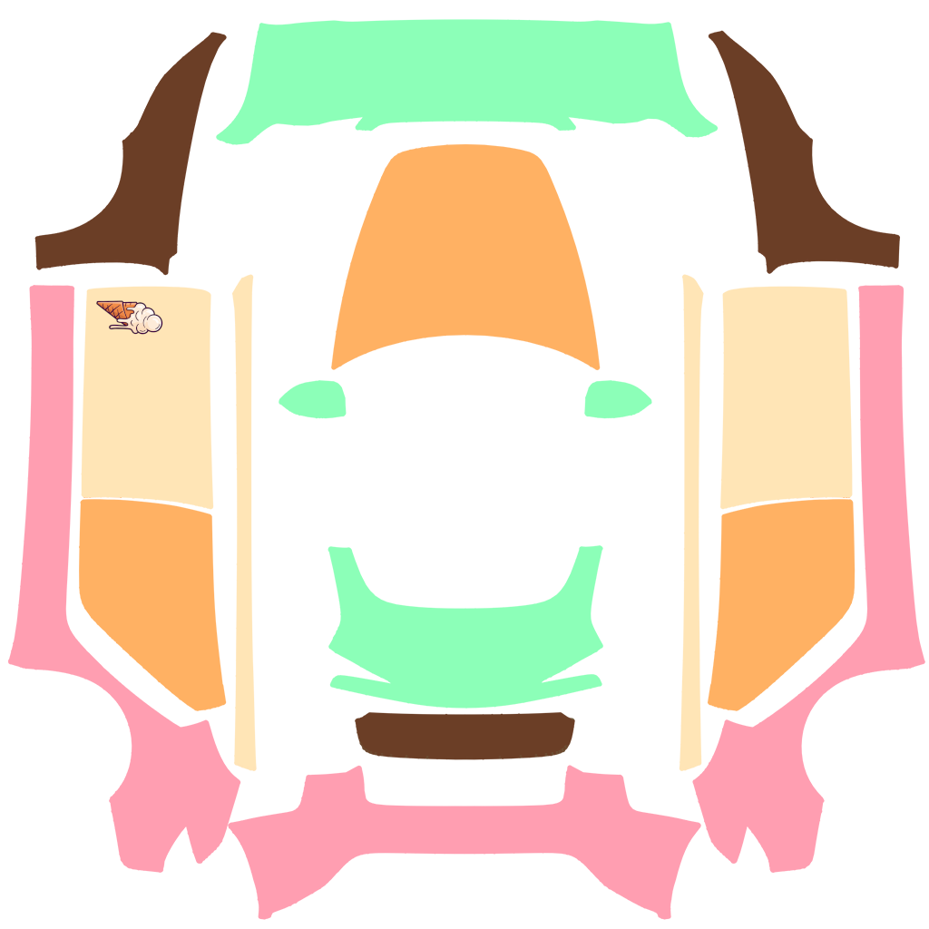 Ice Cream Tesla Model 3 焕新版 wrap design texture pattern