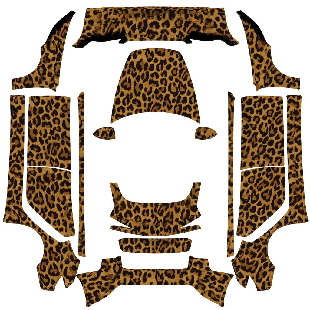 Apex Cat Tesla Model 3 Highland wrap design texture pattern