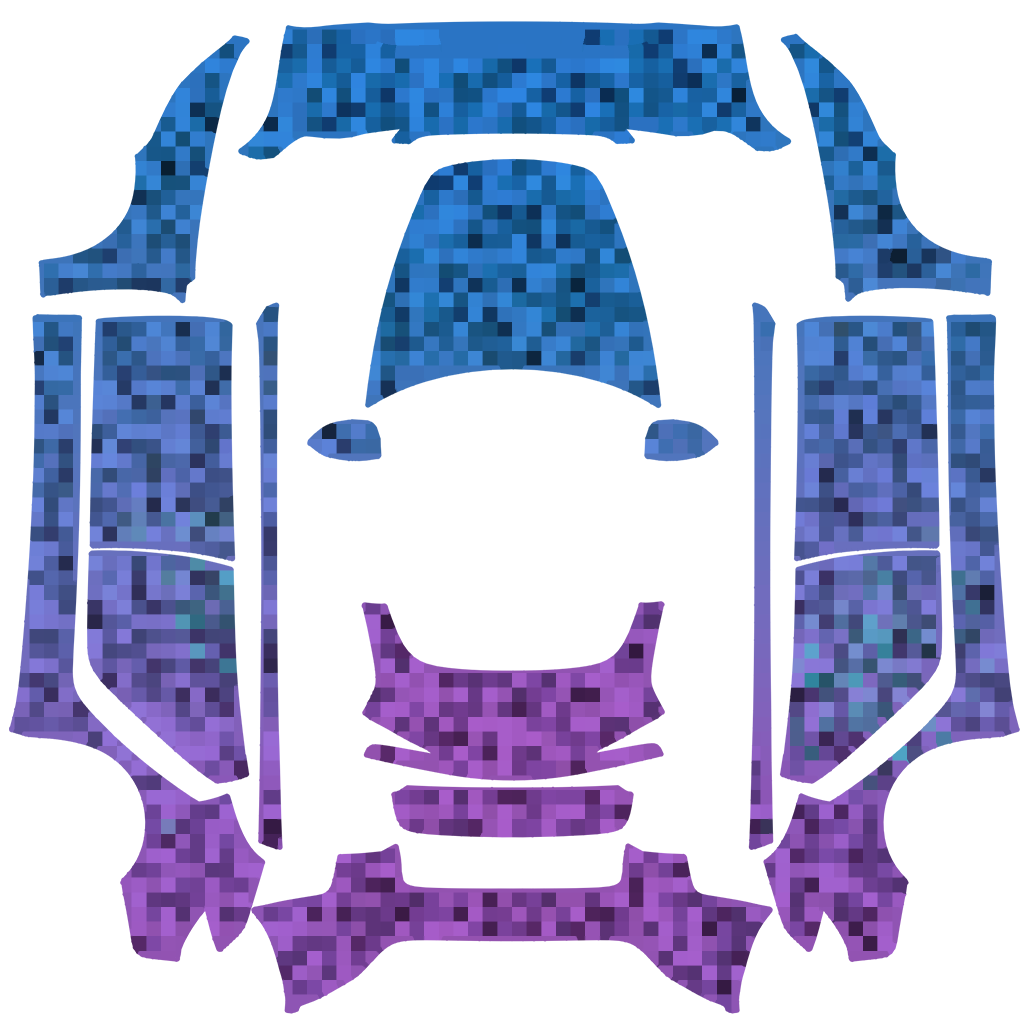 Pixel Art Tesla Model 3 焕新版 wrap design texture pattern