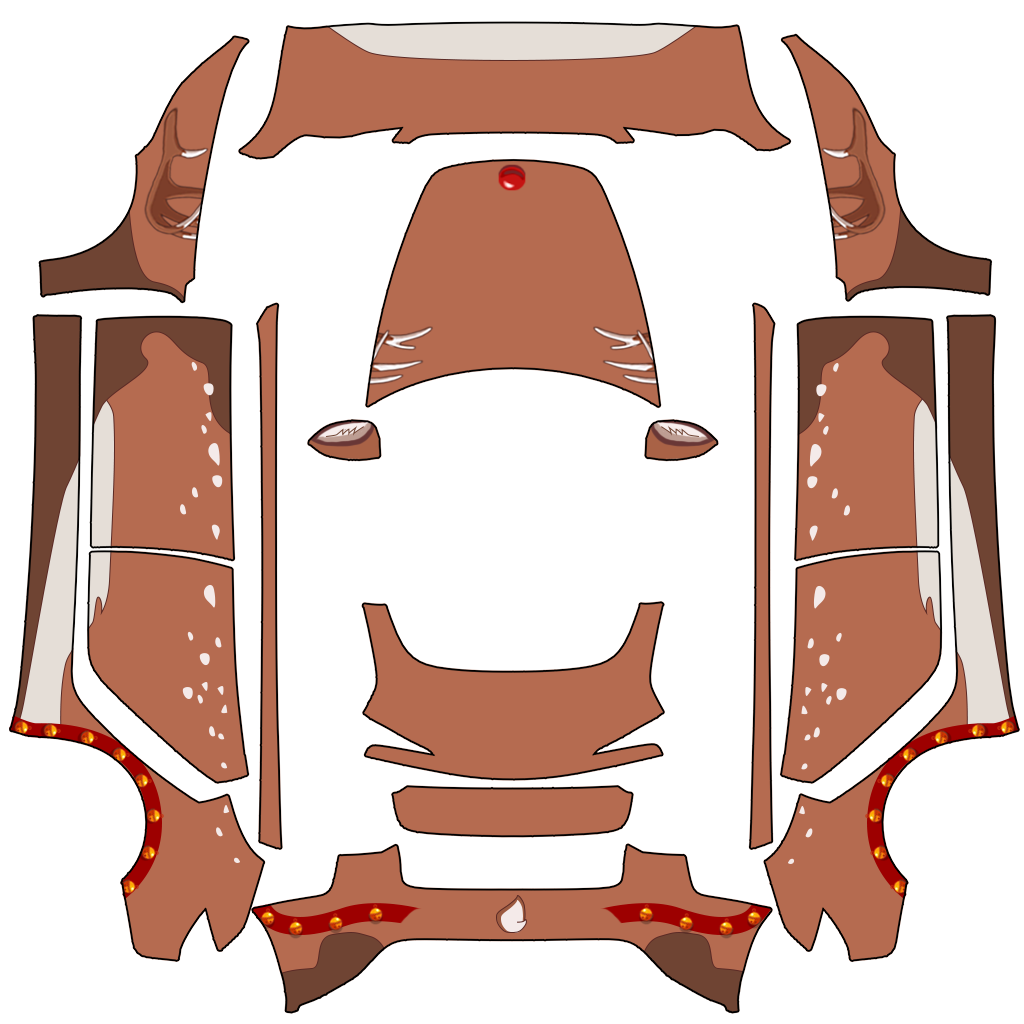 Reindeer Tesla Model 3 焕新版 wrap design texture pattern
