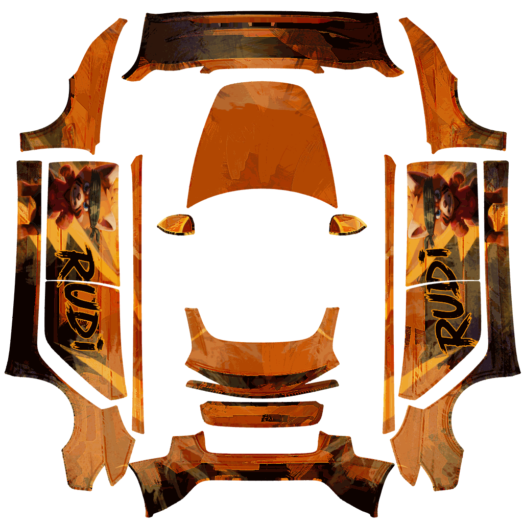 Rudi Tesla Model 3 焕新版 wrap design texture pattern