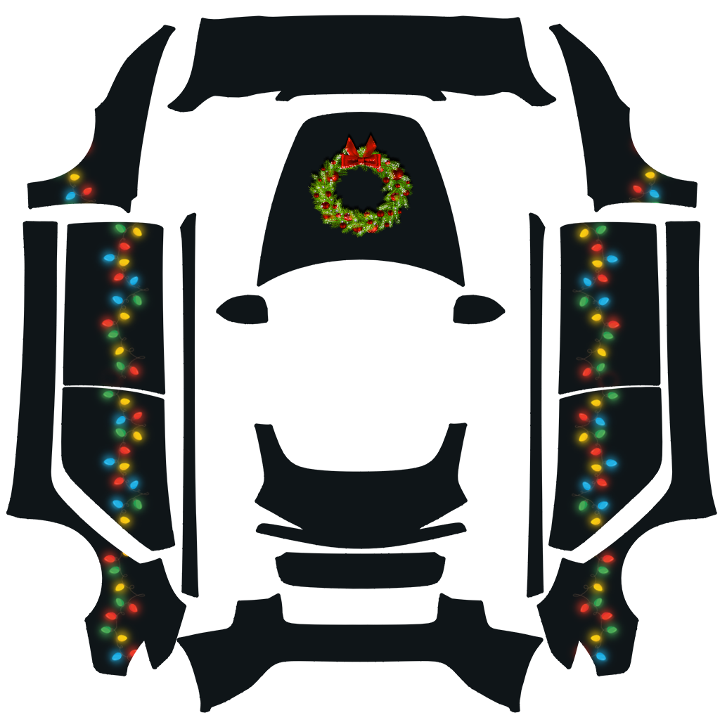 String Lights Tesla Model 3 焕新版 wrap design texture pattern