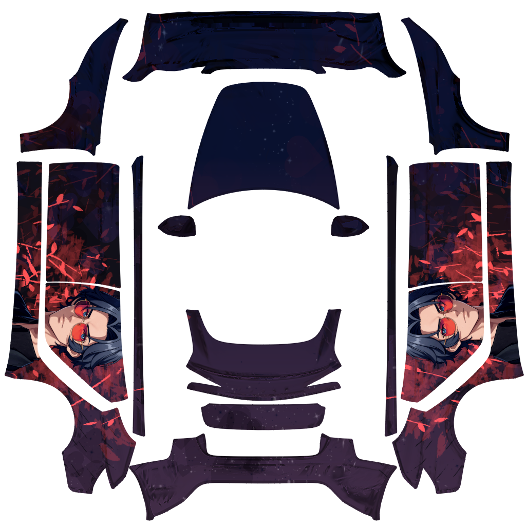 Valentine Tesla Model 3 焕新版 wrap design texture pattern