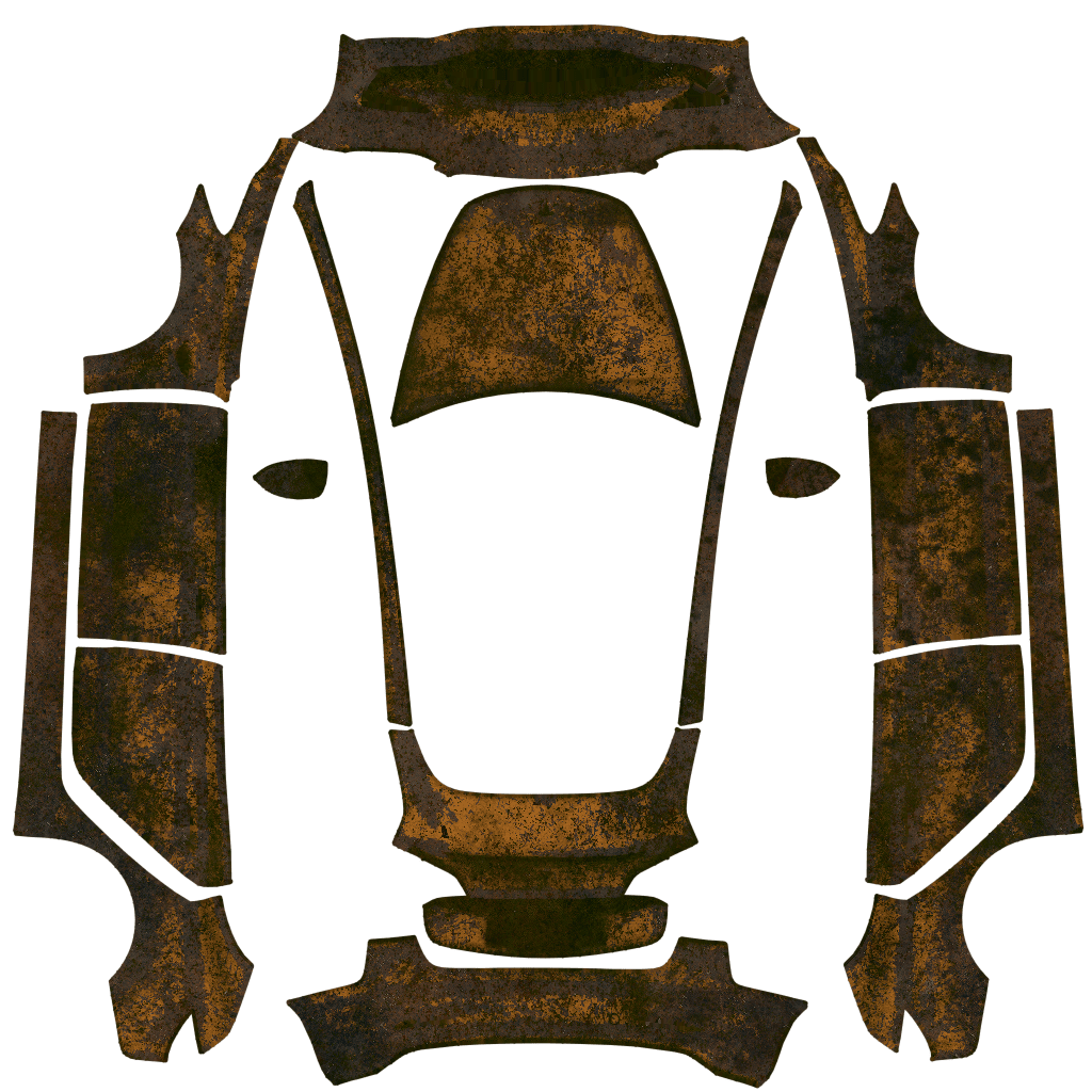 Apocalypse Tesla Model 3 wrap design texture pattern