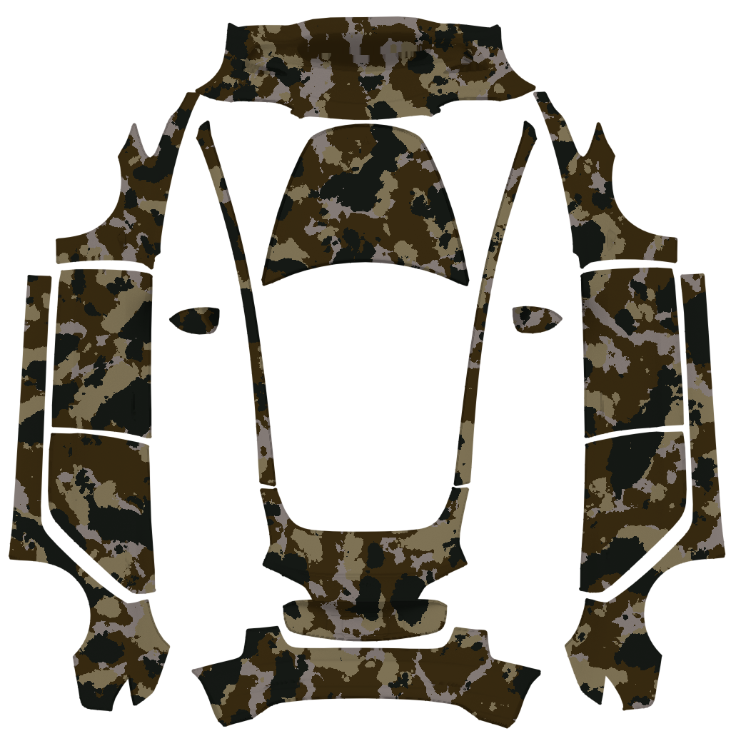 Camo Tesla Model 3 wrap design texture pattern
