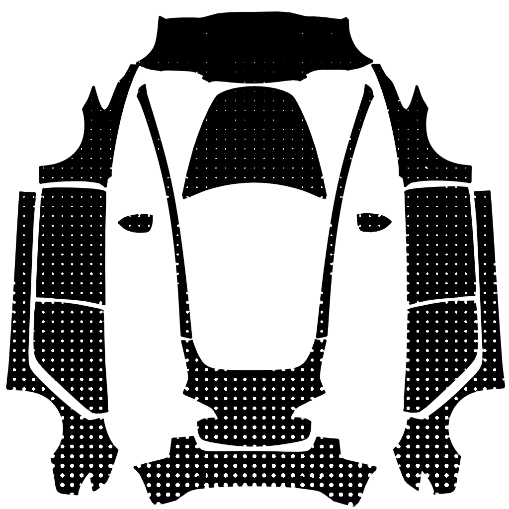 Dot Matrix Tesla Model 3 wrap design texture pattern