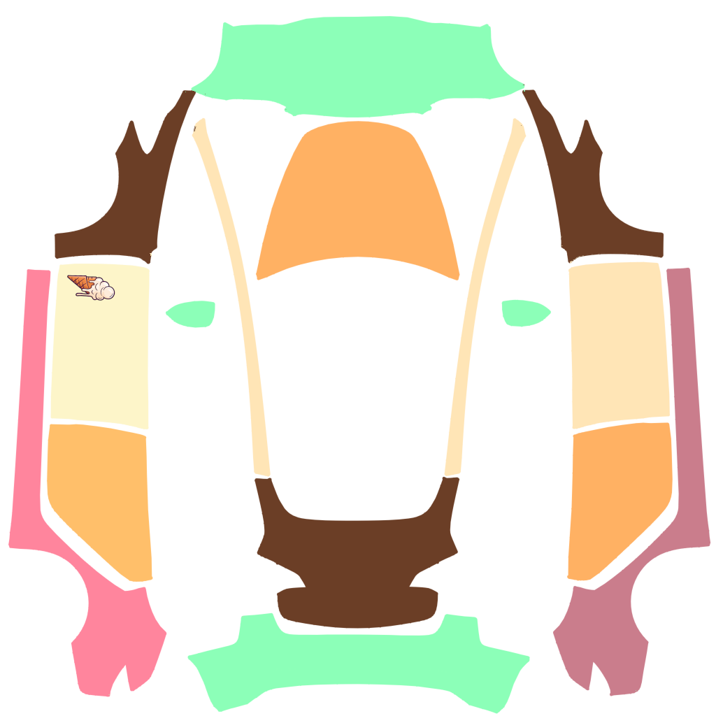 Ice Cream Tesla Model 3 wrap design texture pattern