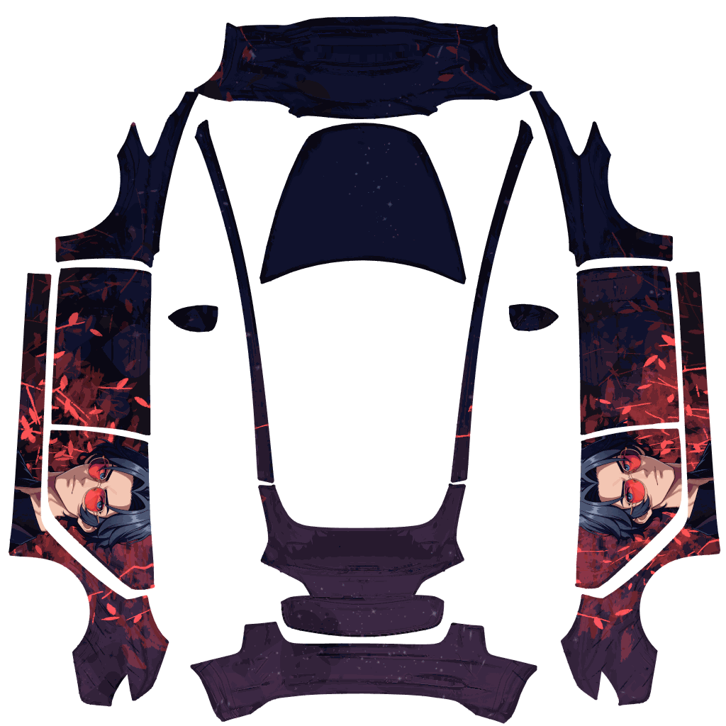 Valentine Tesla Model 3 wrap design texture pattern