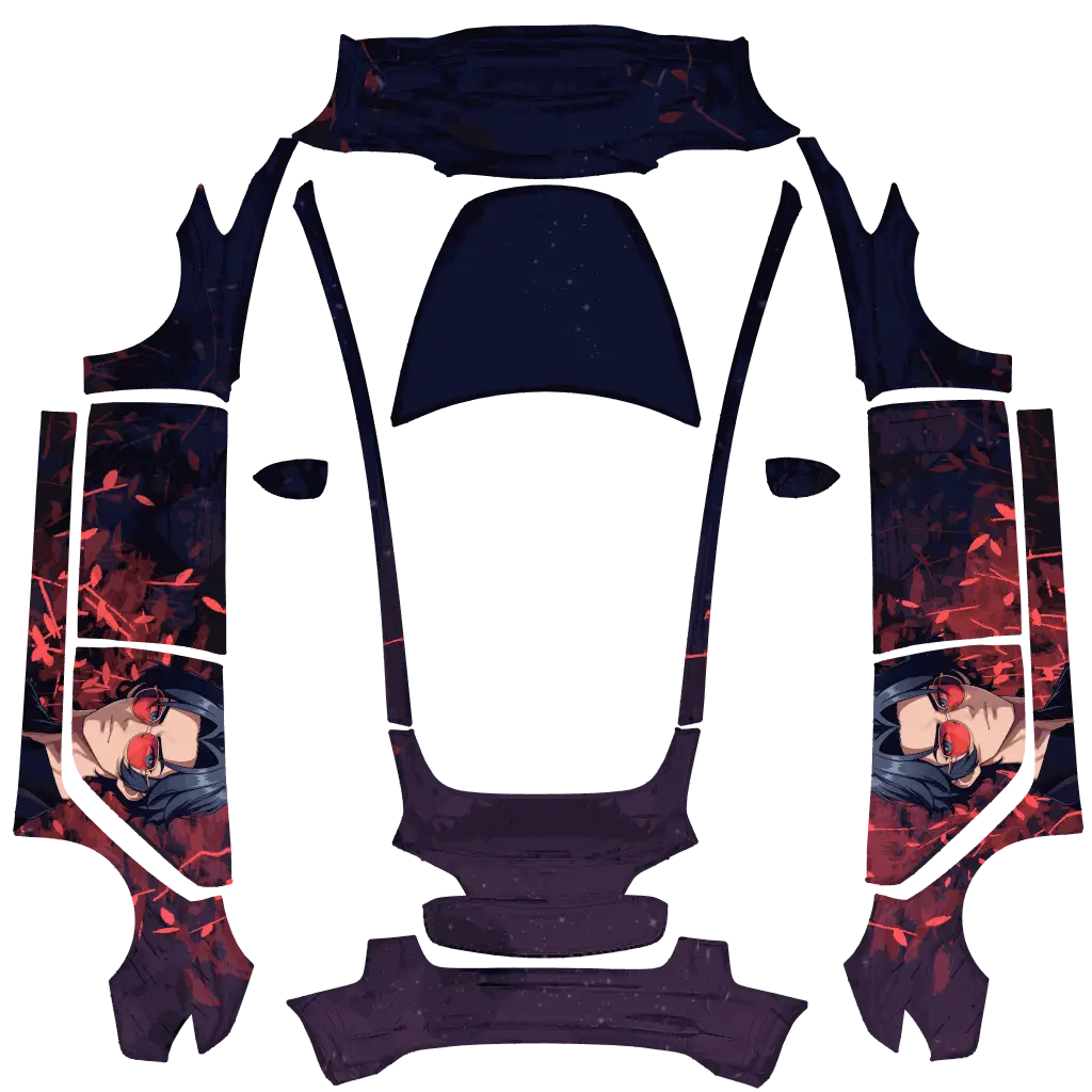 Valentine Tesla Model 3 wrap design texture pattern