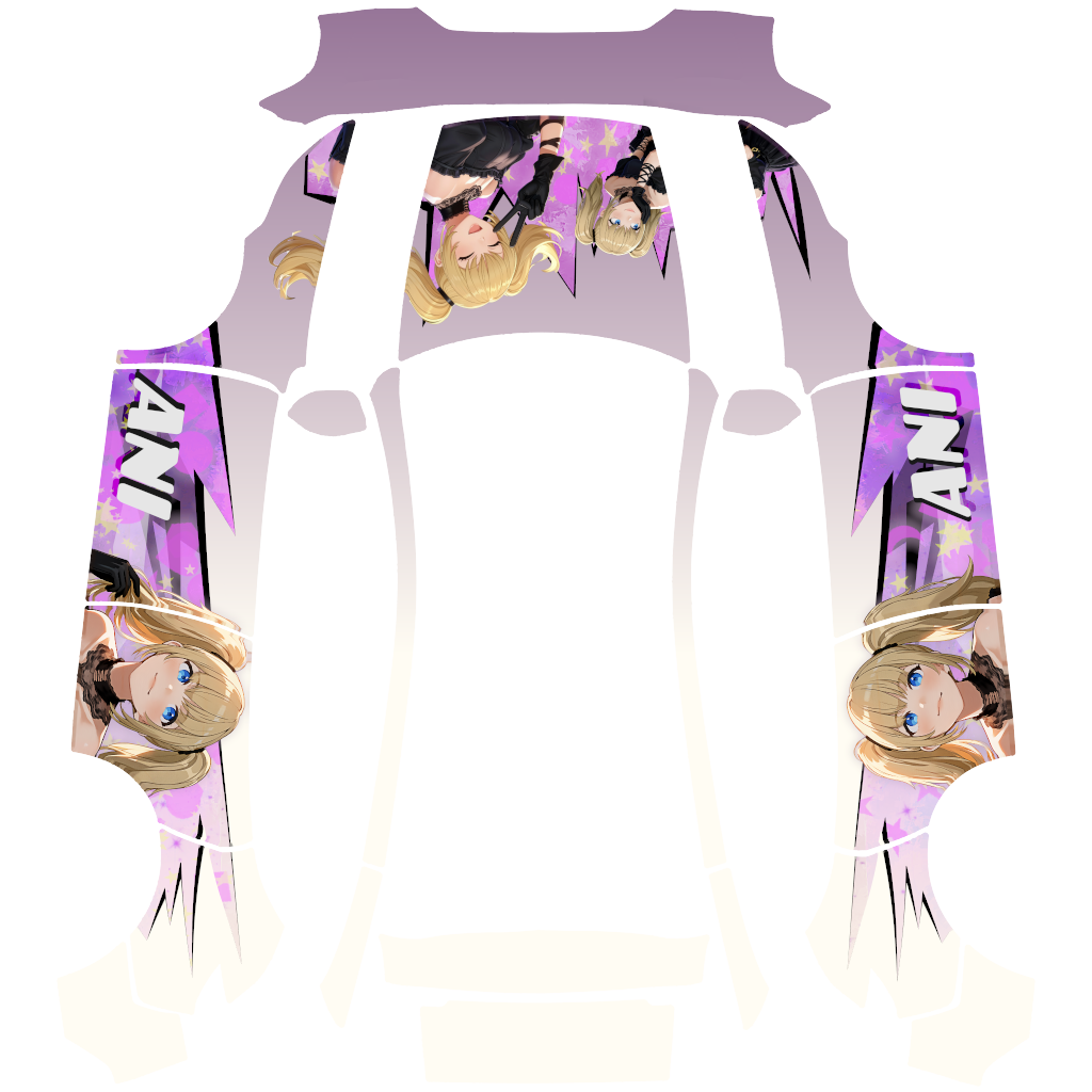 Ani Tesla Model Y 基础版 wrap design texture pattern