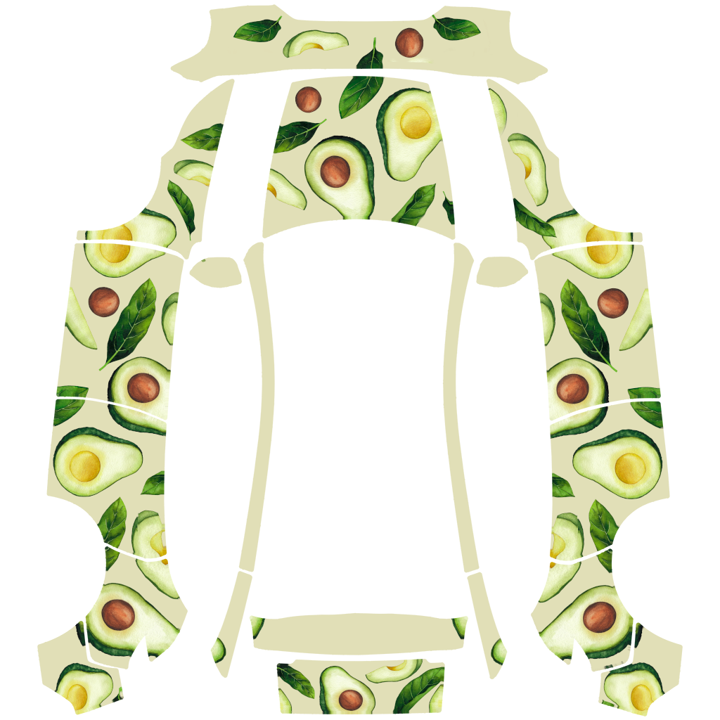 Avocado Green Tesla Model Y 基础版 wrap design texture pattern