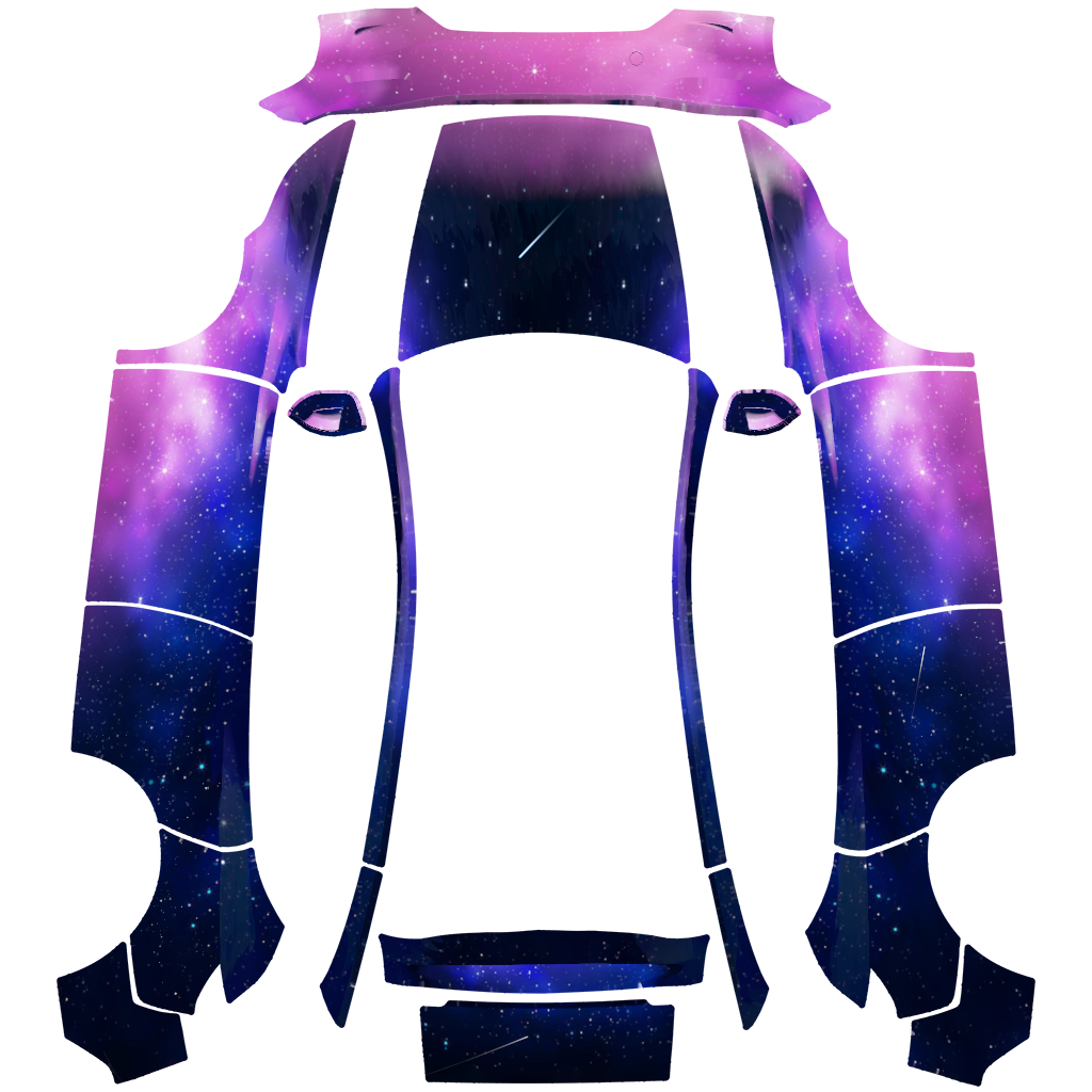 Cosmic Burst Tesla Model Y 基础版 wrap design texture pattern