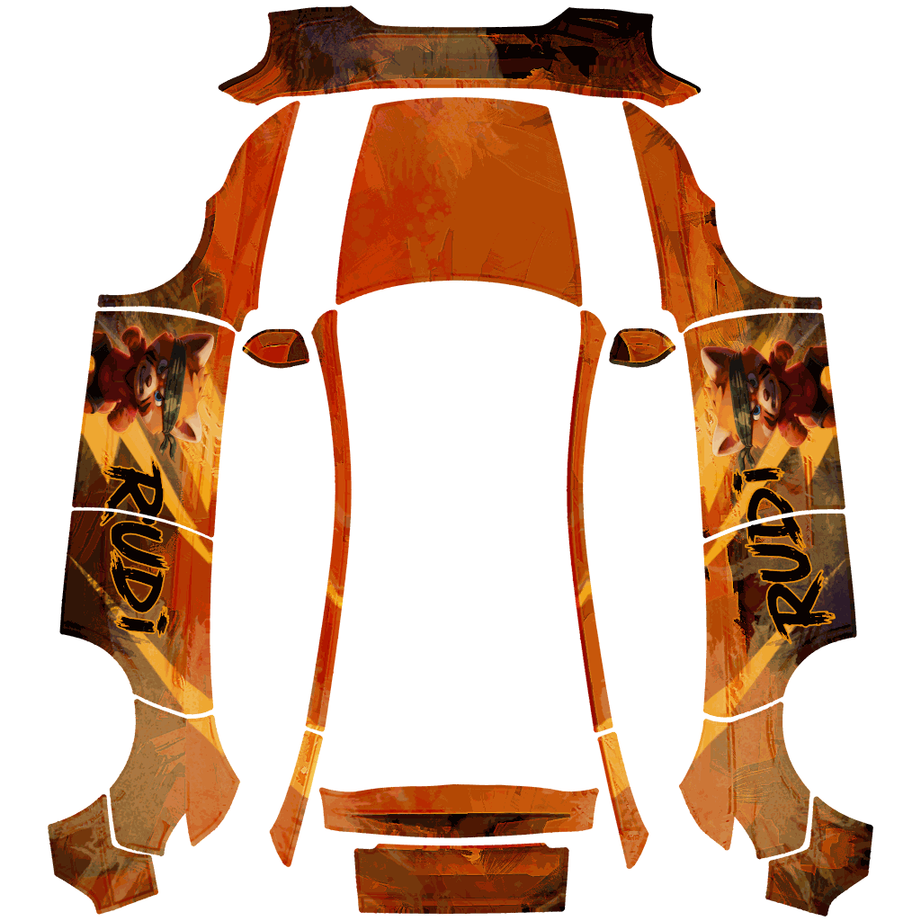 Rudi Tesla Model Y 基础版 wrap design texture pattern