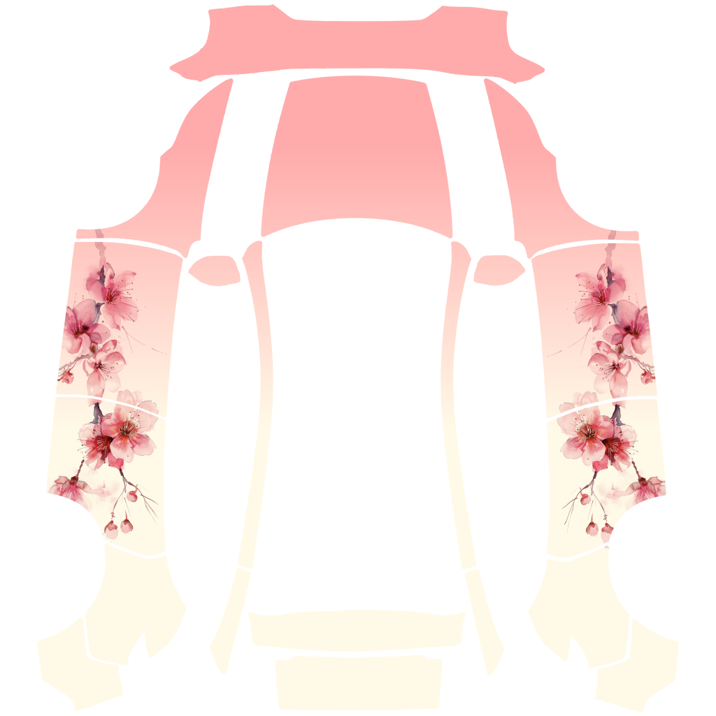 Sakura Tesla Model Y 焕新版 wrap design texture pattern