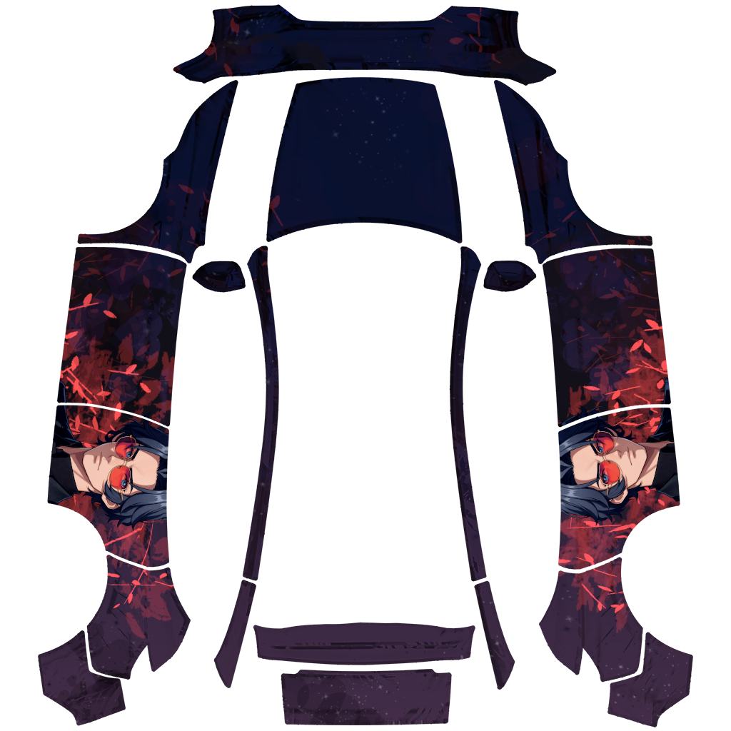 Valentine Tesla Model Y 焕新版 wrap design texture pattern