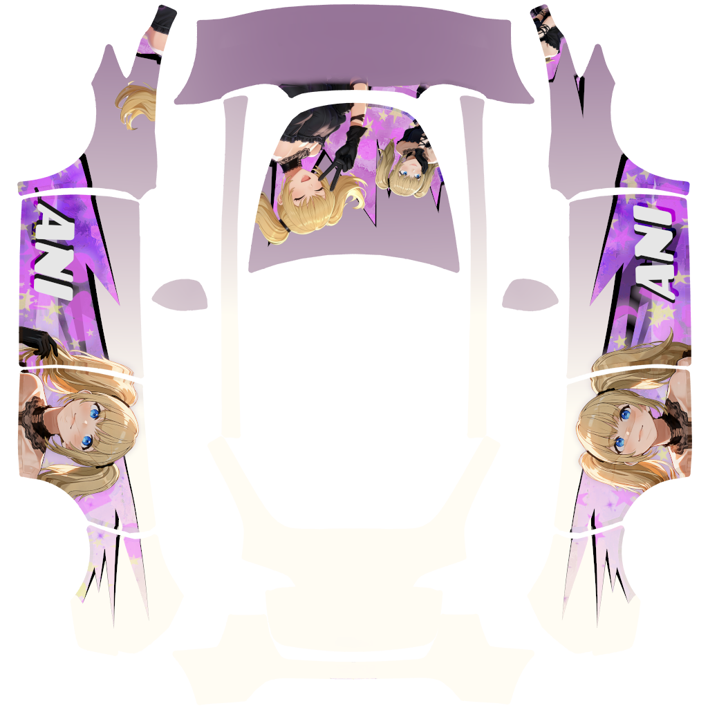 Ani Tesla Model Y wrap design texture pattern