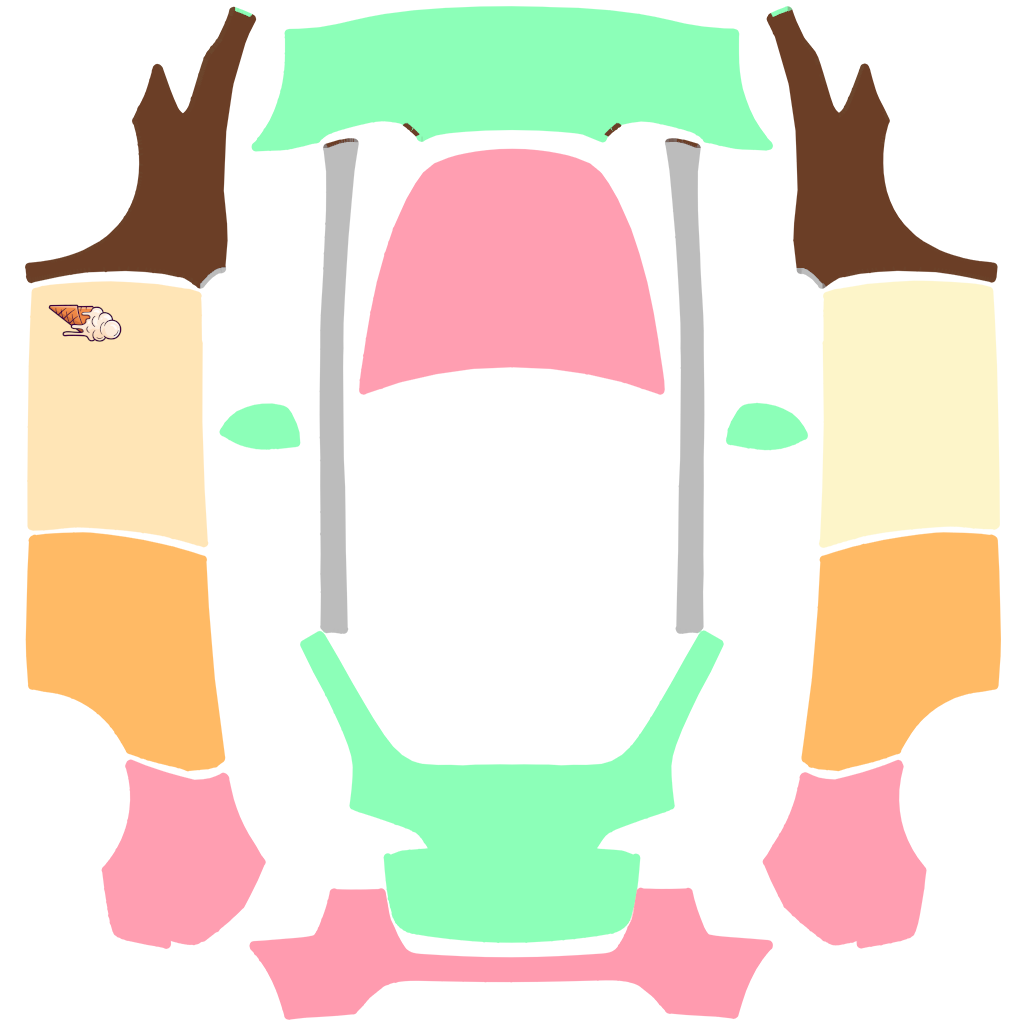 Ice Cream Tesla Model Y wrap design texture pattern