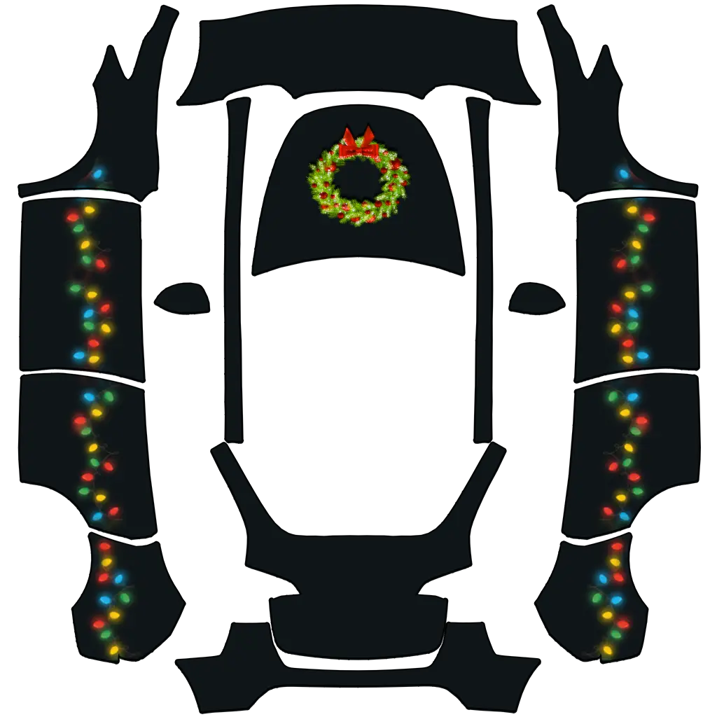 Glow Chain Tesla Model Y (Classic) wrap design texture pattern