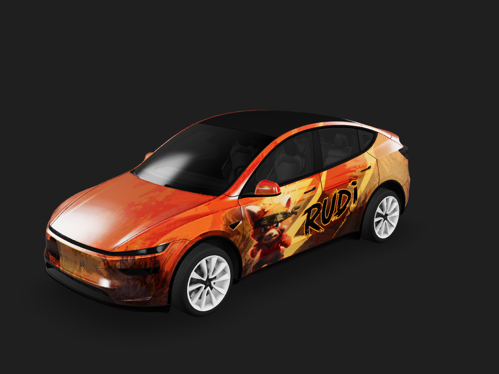 Rudi Tesla Model Y 基础版 wrap design skin
