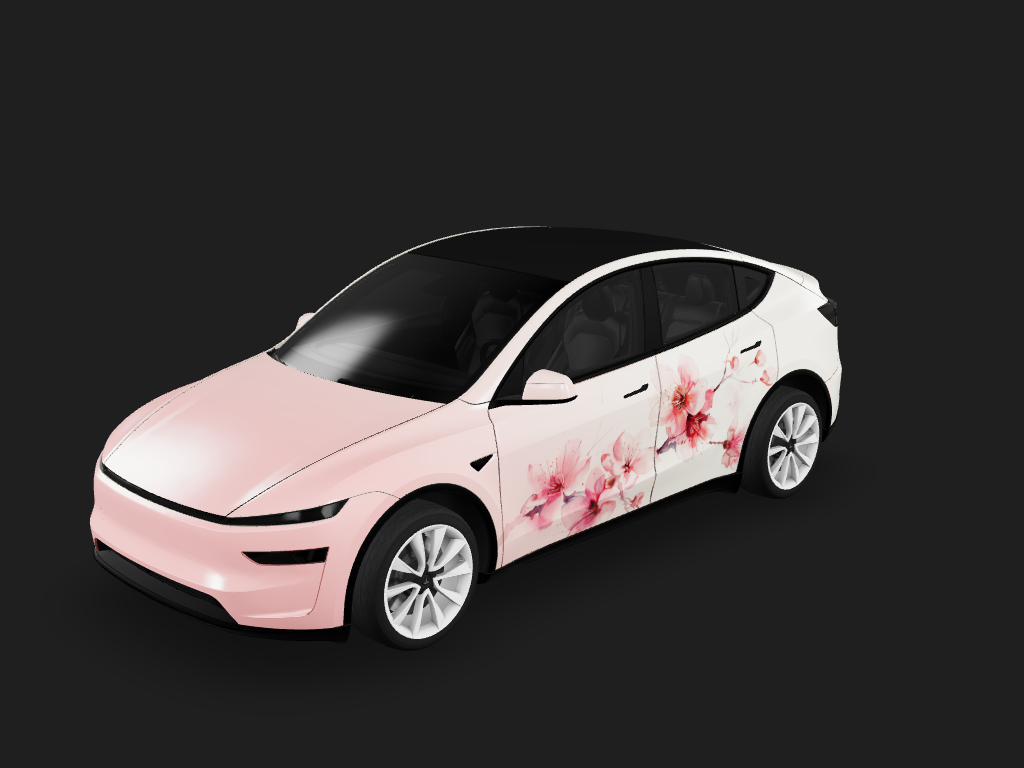Sakura Tesla Model Y 焕新版 wrap design skin
