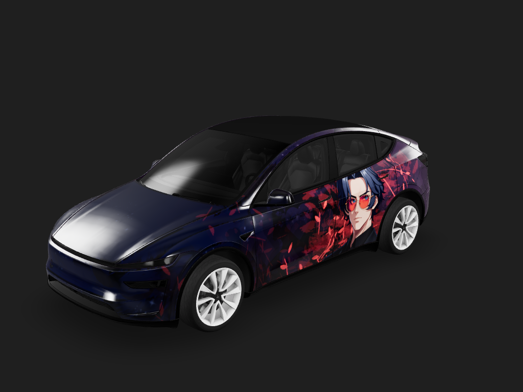 Valentine Tesla Model Y 焕新版 wrap design skin