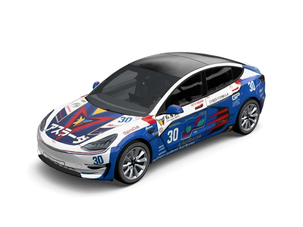 Thunderbolt Circuit Racer Number 30