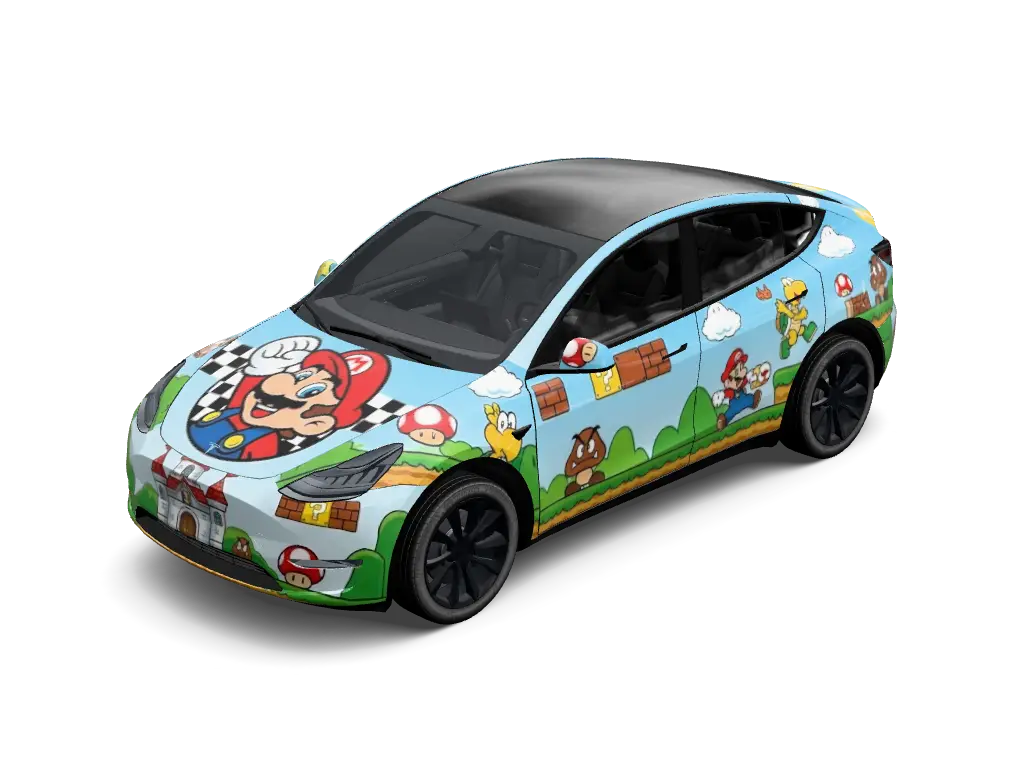 Star Power Y Tesla Model Y (Classic) wrap - Super Mario...