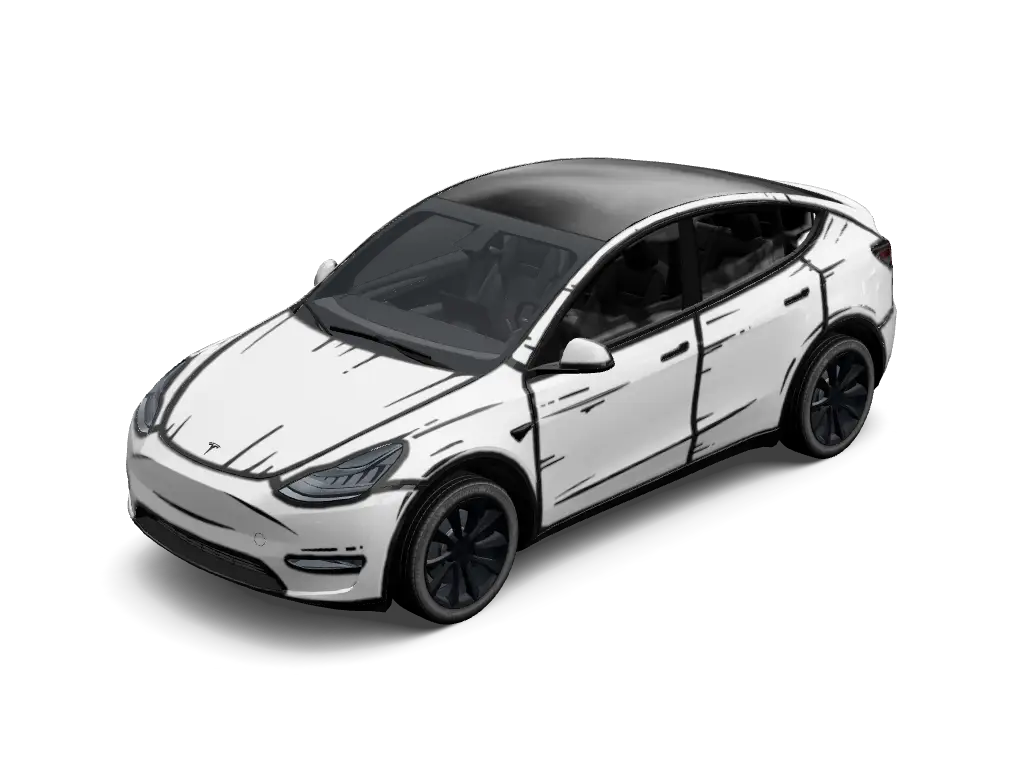 Outline Tesla model-y-pre-2025 wrap design skin