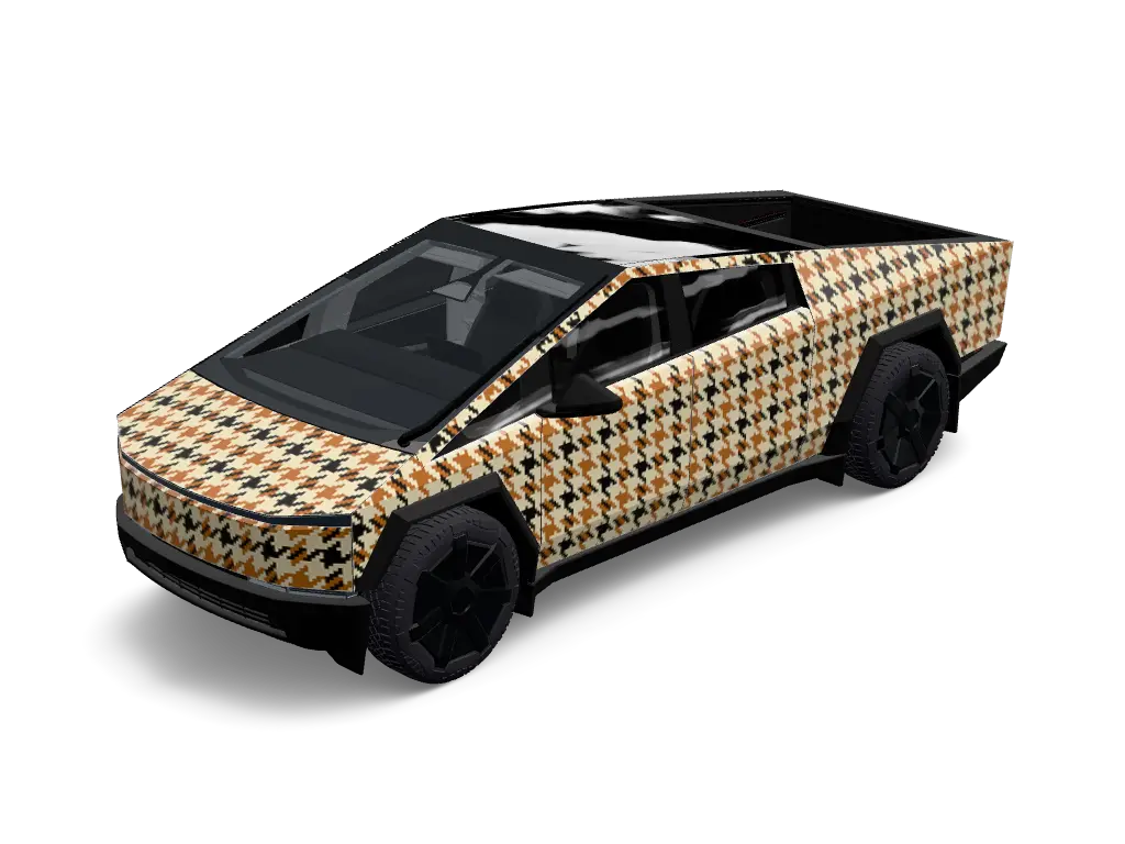 K-9 CHECK Tesla Cybertruck wrap design skin