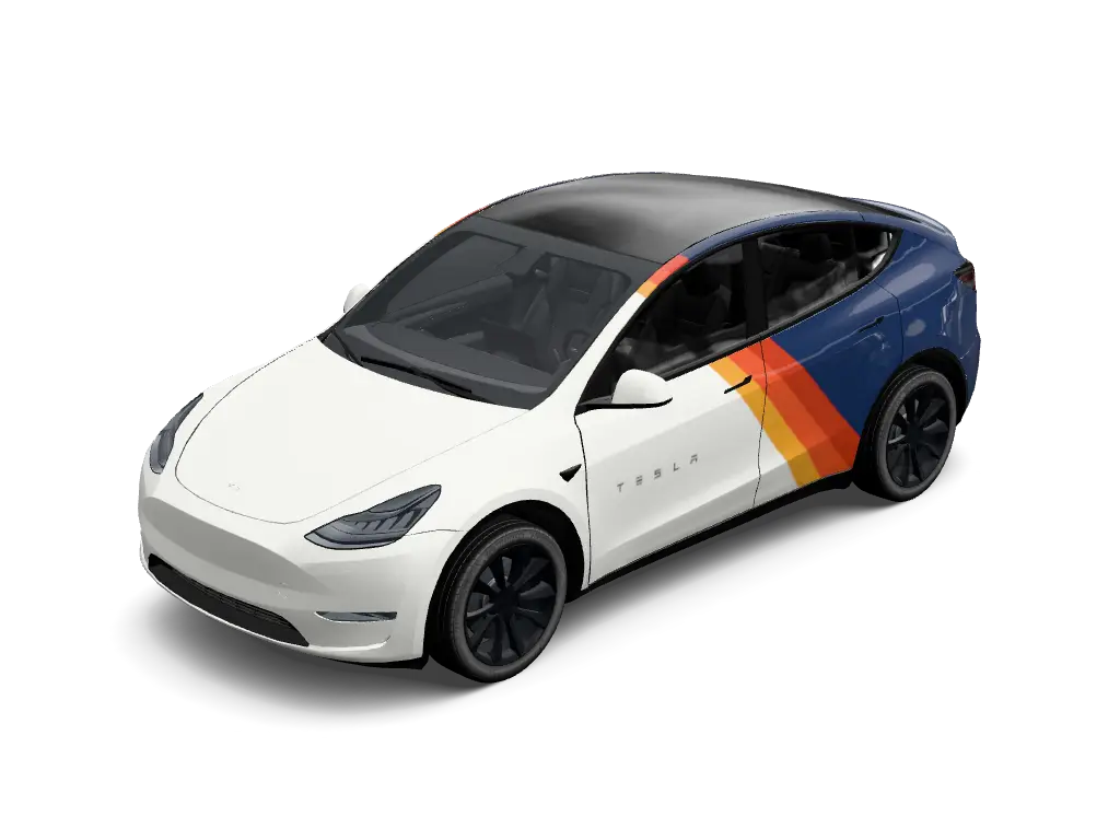Heritage Strip Tesla model-y-pre-2025 wrap design skin