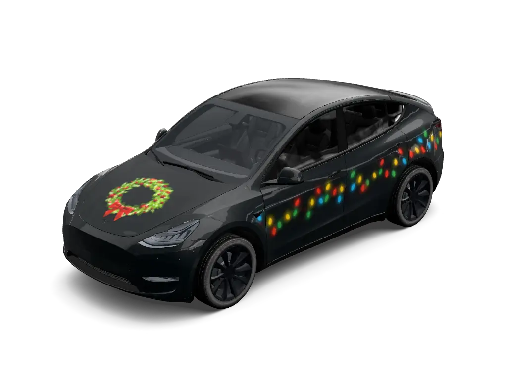 Glow Chain Tesla model-y-pre-2025 wrap design skin