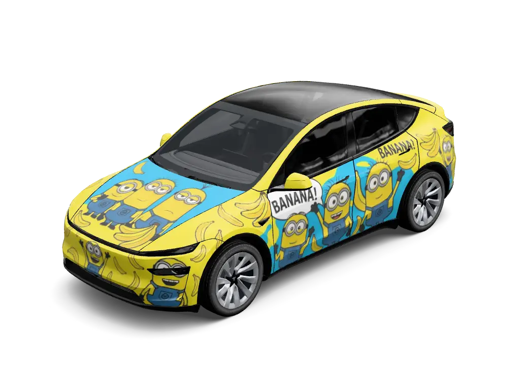 Minion Mayhem Tesla Model Y Juniper Premium wrap - 小黄人主题...