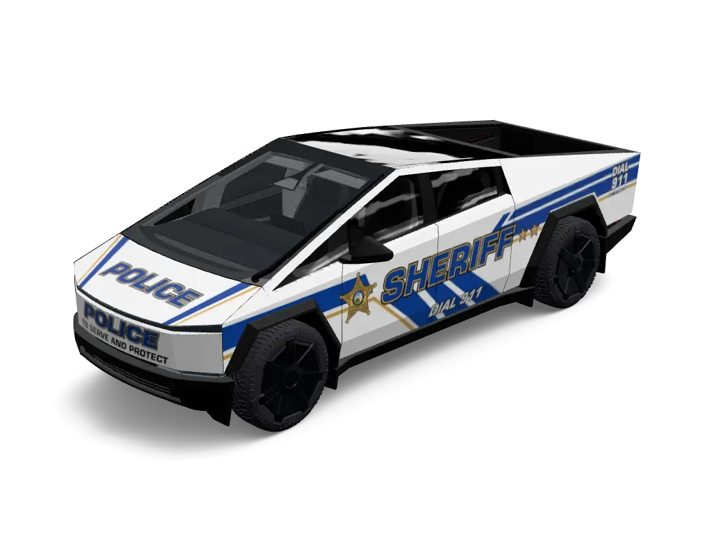 Highway Patrol Tesla Cybertruck wrap - 美国警车...