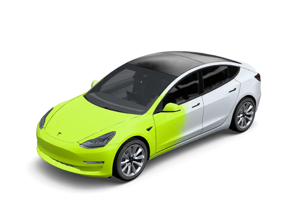 Toxic Melt Tesla Model 3 (Classic) wrap design skin