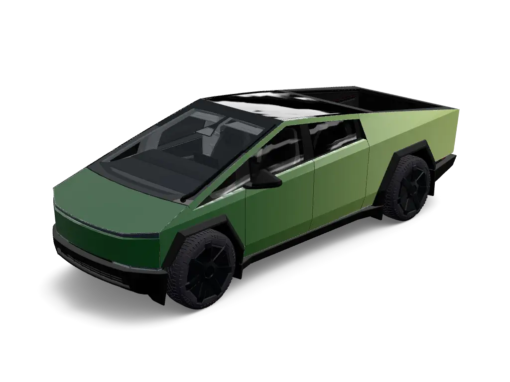 Verdant Shift Tesla Cybertruck wrap design skin