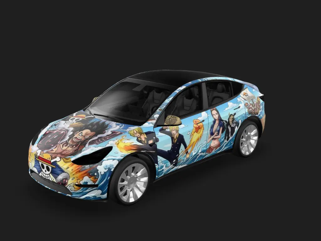 海贼王Y Tesla Model Y wrap - one piece...