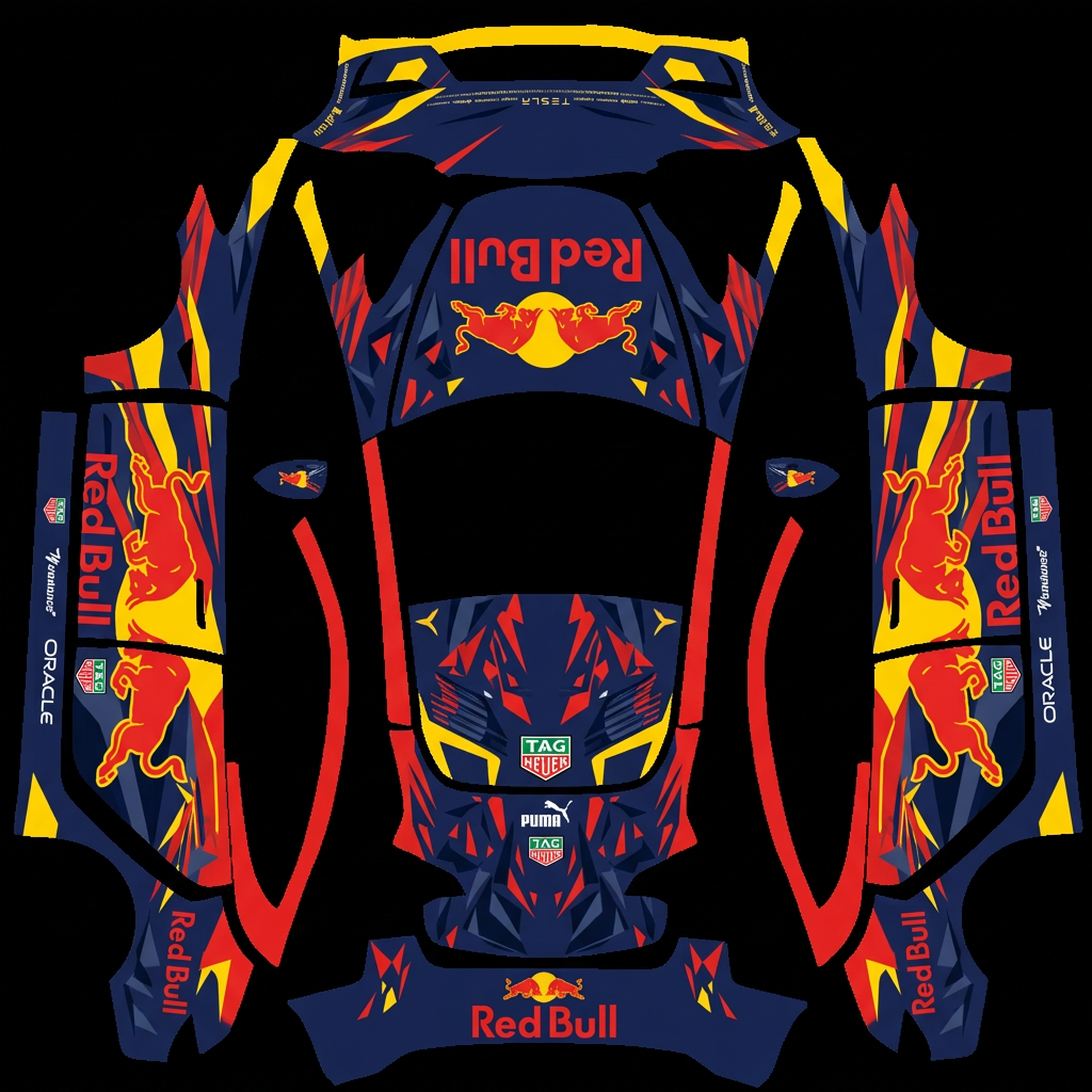 完美同源 Tesla Model 3 wrap texture - 一模一样的